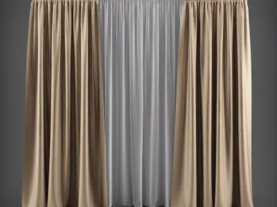 Curtain 3D model 15 3D model