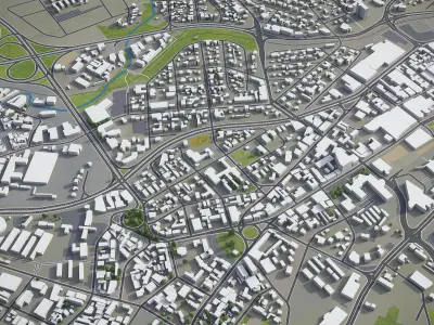 Windhoek  Low-poly 3D model