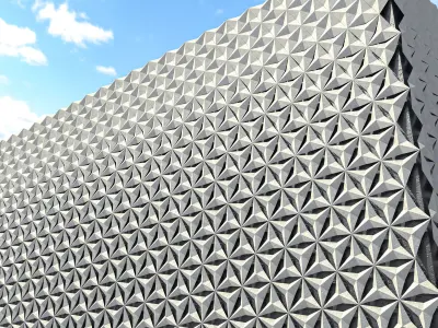 Decorative exterior wall panel 3D model