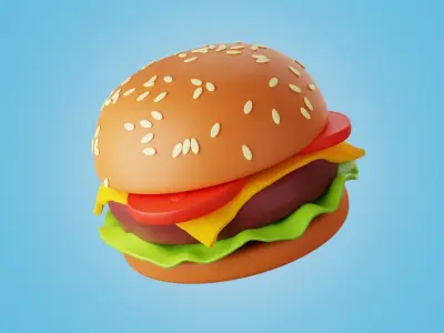Burger Free 3D print model