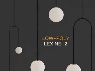 Lexine 2 chandeleir 3d model Low-poly 3D model