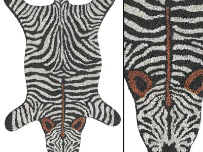 Shaped Animal Bath Mat 3D model