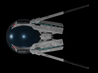 Star Trek Landing Pod Low-poly 3D model