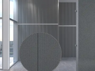 Acoustic ceiling panel downlight 3D model