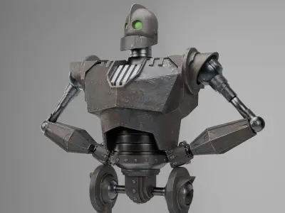 Iron Giant Rigged Low-poly 3D model