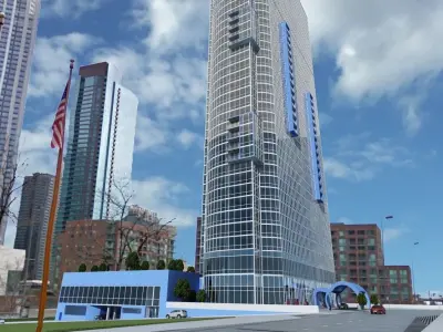 Tower-01 Skyscraper 3D model