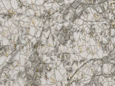 Particle Mosaic Terrazzo Decorative Panel - Seamless Texture