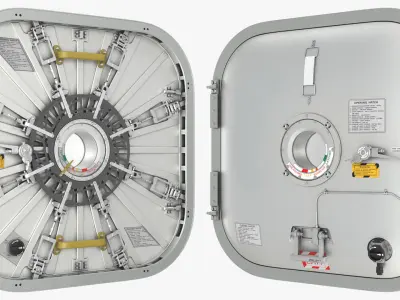  ISS Space Station Pressure Hatch Silver 