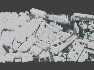 Amsterdam City Low-poly 3D model