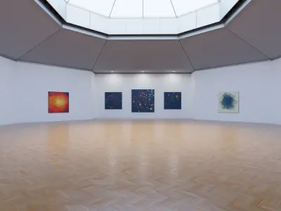 Art Museum Gallery Interior 15 Low-poly 3D model