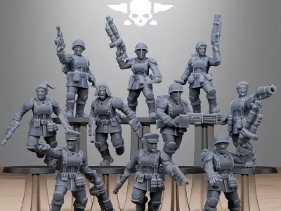 FreeGuard Sisters 3D print model