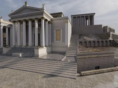 Roman forum 3D model