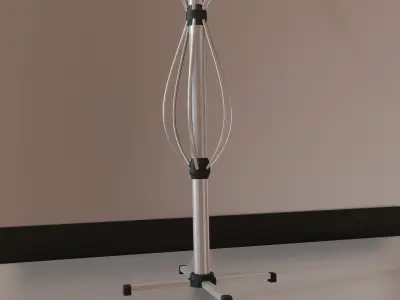 Pedestal Lamp Low-poly 3D model