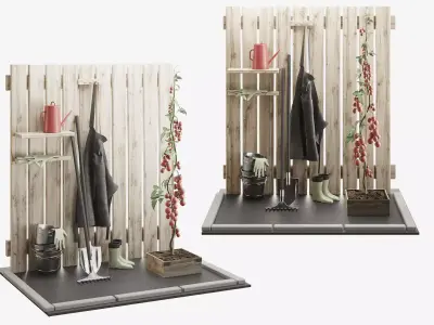 Garden set 3D model