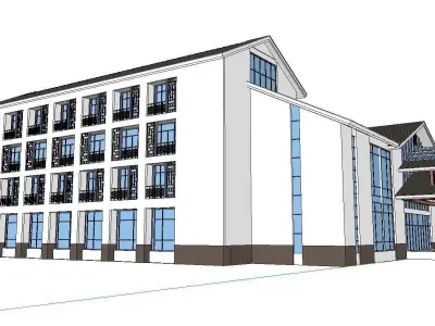 vacation spot-Resort-Fashion Leisure Hotel-0223 3D model