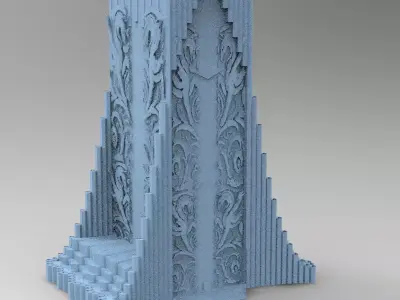 Norse Gods Tower 1 3D model
