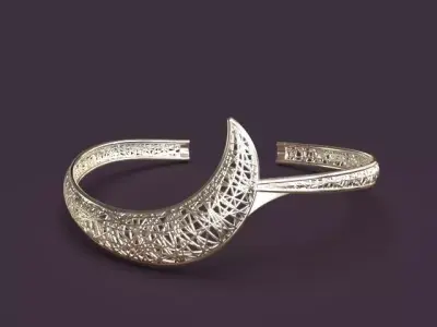 Light cuff bracelet 3D print model