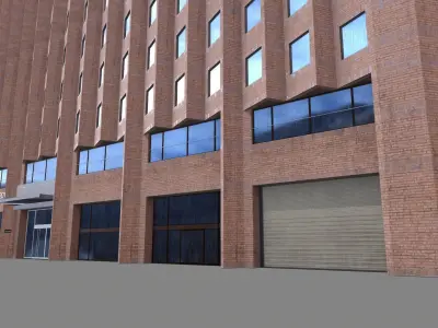 201 Spear Street Building San Francisco Low-poly 3D model
