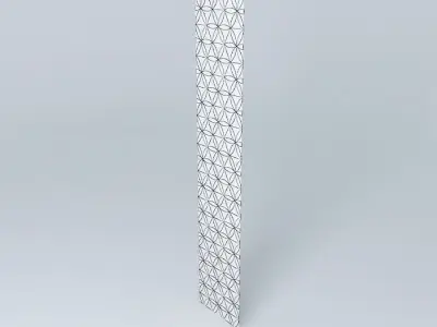 MDF panel Volume  Flowers Free 3D model