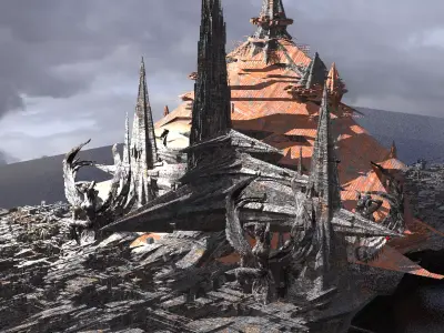 Eclipse Egyptian City Kit bash 3D model