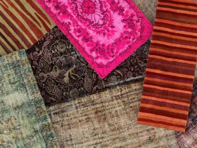 Carpets vintage turkish vol 10 3D model