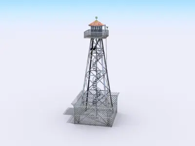 Guard Tower Low-poly 3D model order