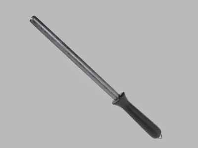 Honing Rod Low-poly 3D model