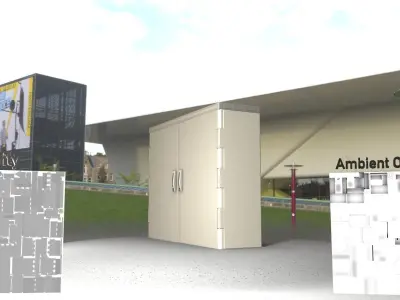 Electrical Distribution Cabinet 31 Low-poly 3D model