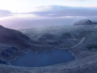 10 Background kitbash landscapes for your main scene Low-poly 3D model