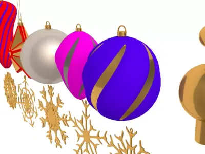 Christmas Toys and Christmas Ornament 3D model