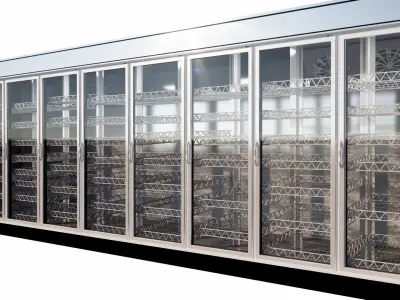 Refrigerator 9 Door 3D model