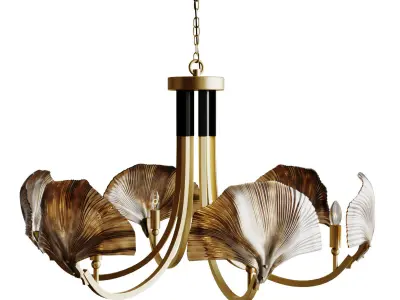 Ginkgo chandelier 3D model