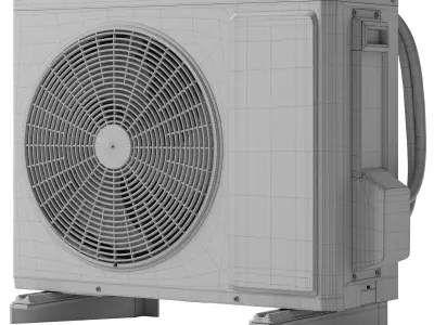 Electrolux air conditioner outdoor unit Low-poly 3D model