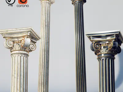 classic column 3D model