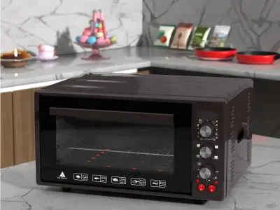 Kitchen mini oven 3D model