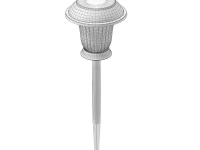 Classic Standing Exterior Lamp 3D Model 3D model