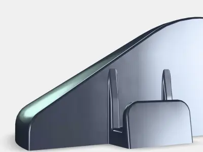 RUNNEN Corner strip outdoor floor decking Low-poly 3D model