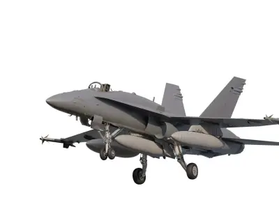 Detailed McDonnell Douglas FA-18 Hornet 3D model
