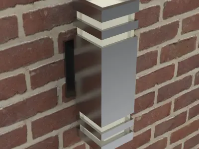 Modern wall light fixture 3D model