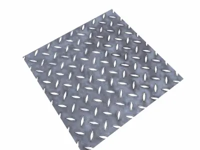 Metal Floor Seamless Low-poly 3D model