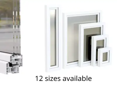 High Detailed Windows 12 sizes 3D model