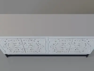 C2C Four Door Credenza 3D model