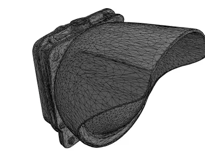 Urban Traffic Signal Light Module Low-poly 3D model