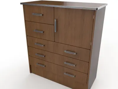 commode 18 Low-poly 3D model
