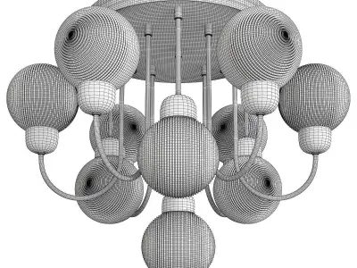 DUM chandelier Low-poly 3D model
