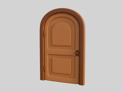 Cartoon Door 9a 3D model