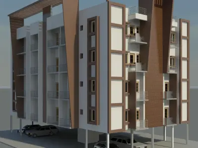 apartment ext 3D model