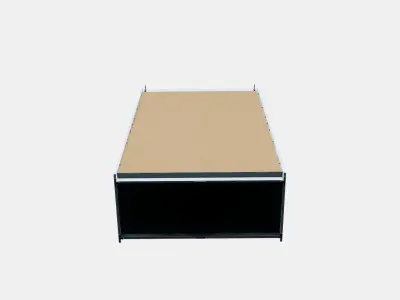 HAUGA Wardrobe with sliding doors 3D model