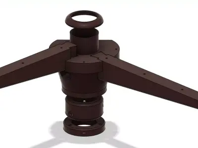 Cabinet swing door mechanism half round cabinets Woodworking 3D print model