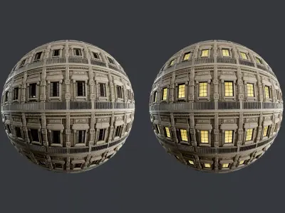 Building Facade Seamless PBR Texture 05 Texture